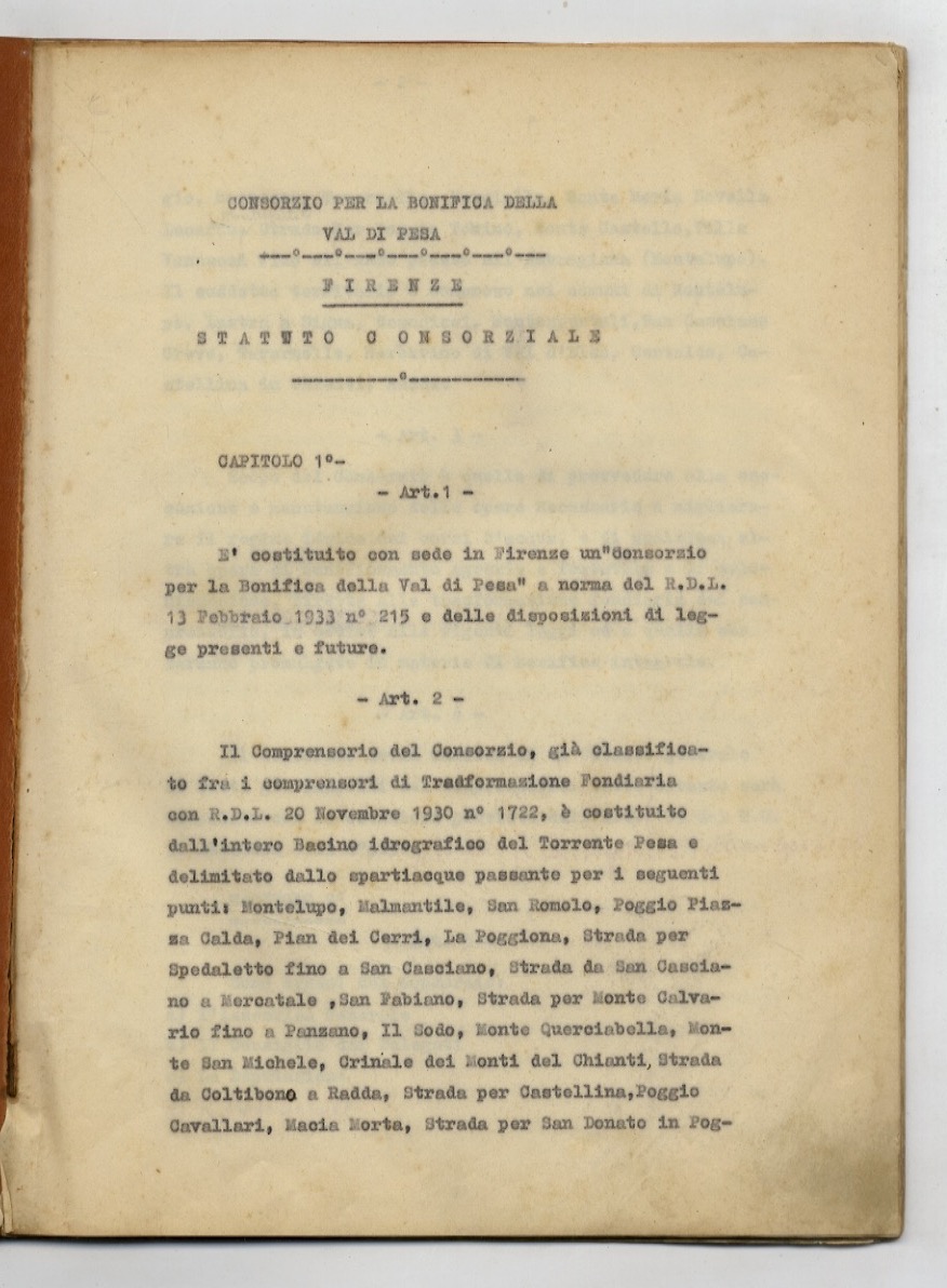 Statuto consorziale.