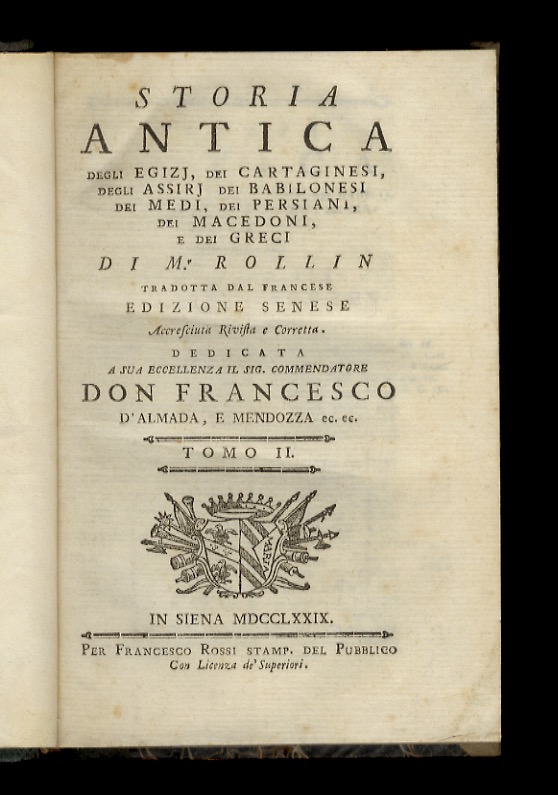 Storia antica degli Egizj, dei Cartaginesi, degli Assirj, dei Babilonesi, …