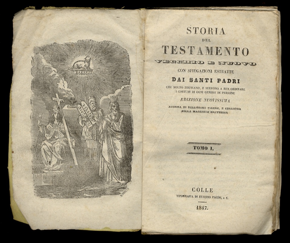 STORIA del Testamento Vecchio e Nuovo con spiegazioni estratte dai …