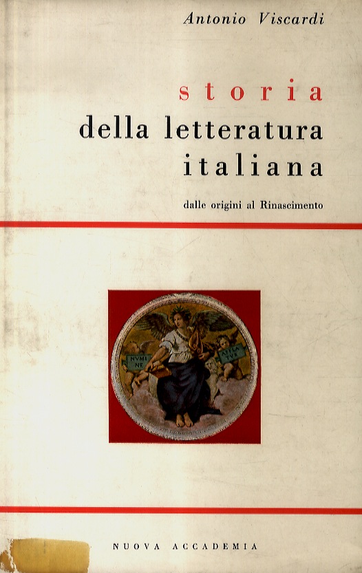 Storia della letteratura italiana dalle origini al Rinascimento.