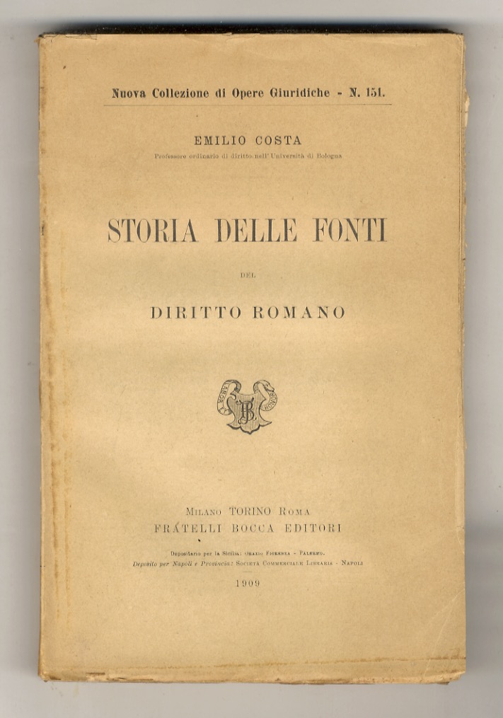 Storia delle fonti del diritto romano.