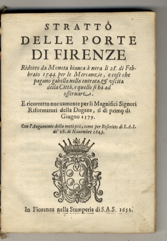 STRATTO delle porte di Firenze ridotto da moneta bianca à …