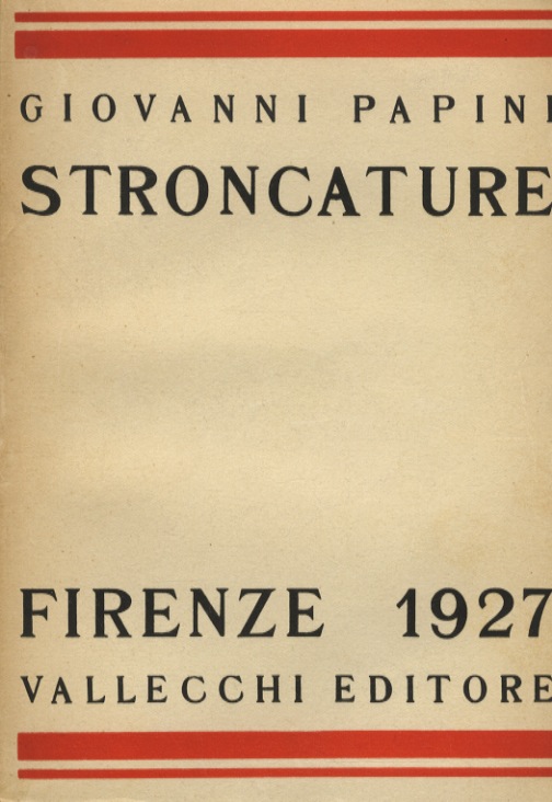 Stroncature. Settima edizione riveduta.