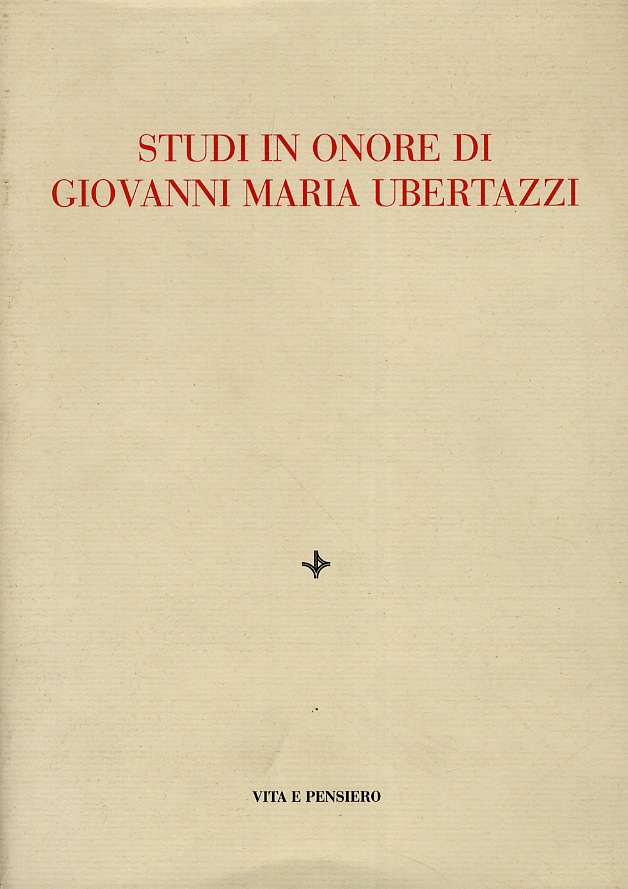 STUDI in onore di Giovanni Maria Ubertazzi.
