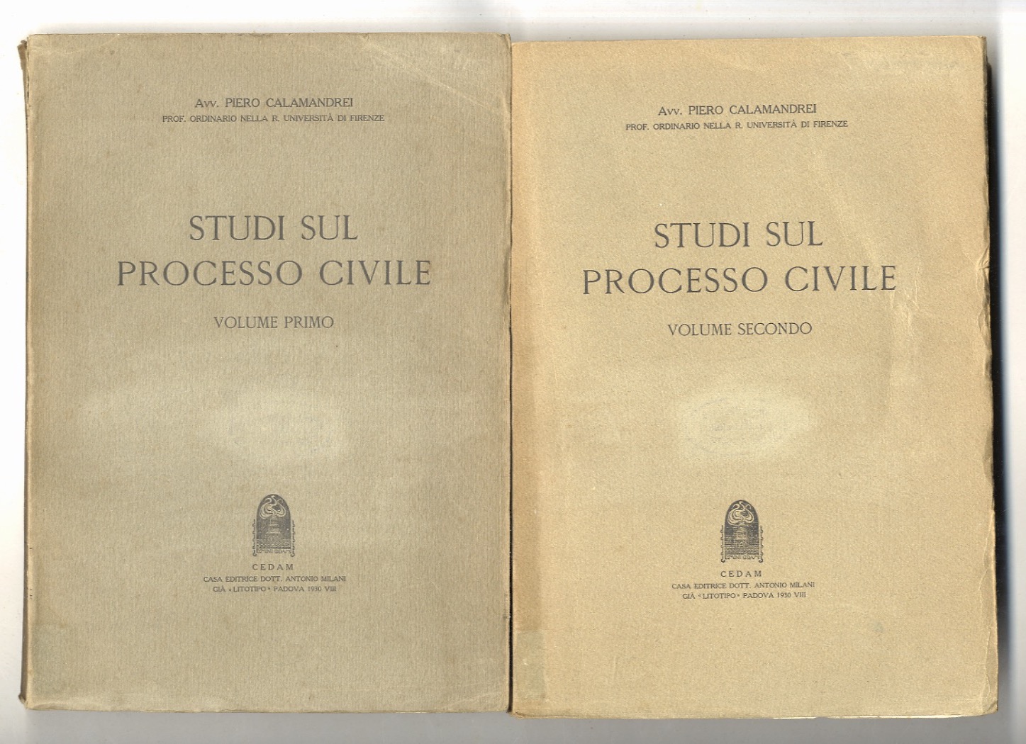 Studi sul processo civile. Volumi primo e secondo.