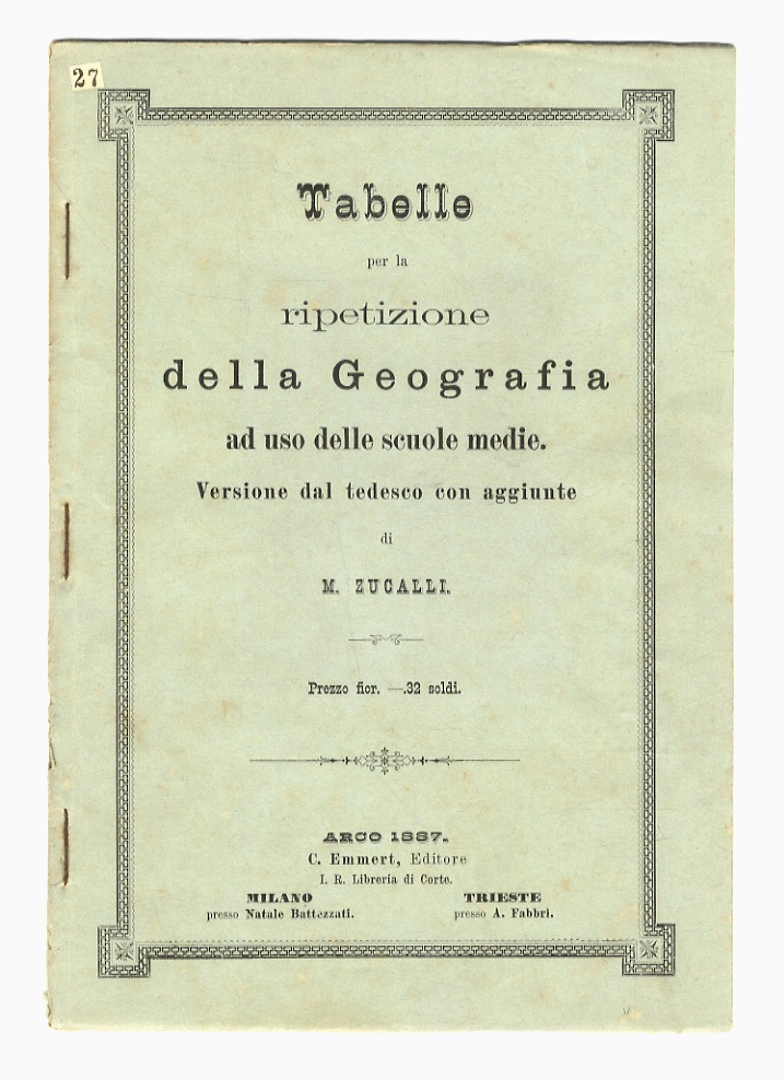 Tabelle per la ripetizione della Geografia ad uso delle scuole …