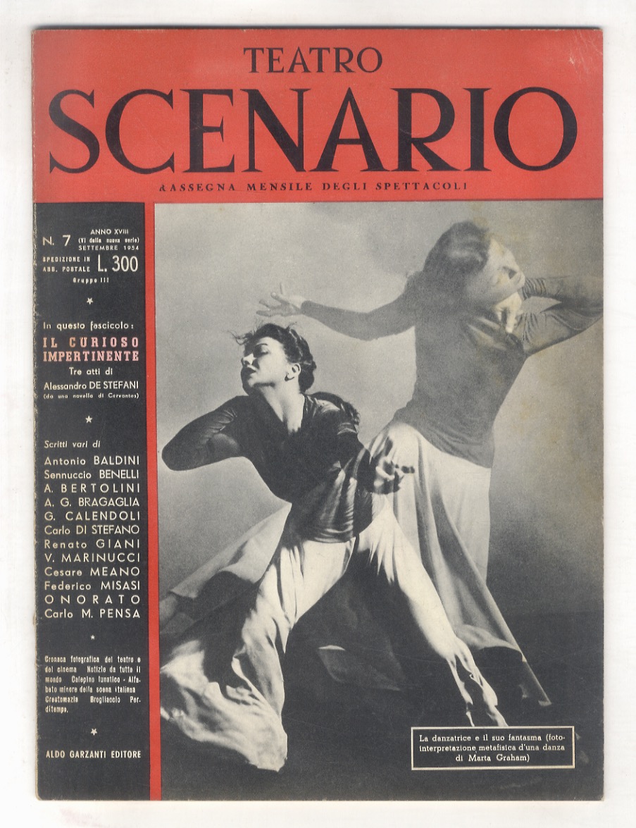 TEATRO SCENARIO. Rassegna mensile degli spettacoli. Anno XVIII. N. 7. …