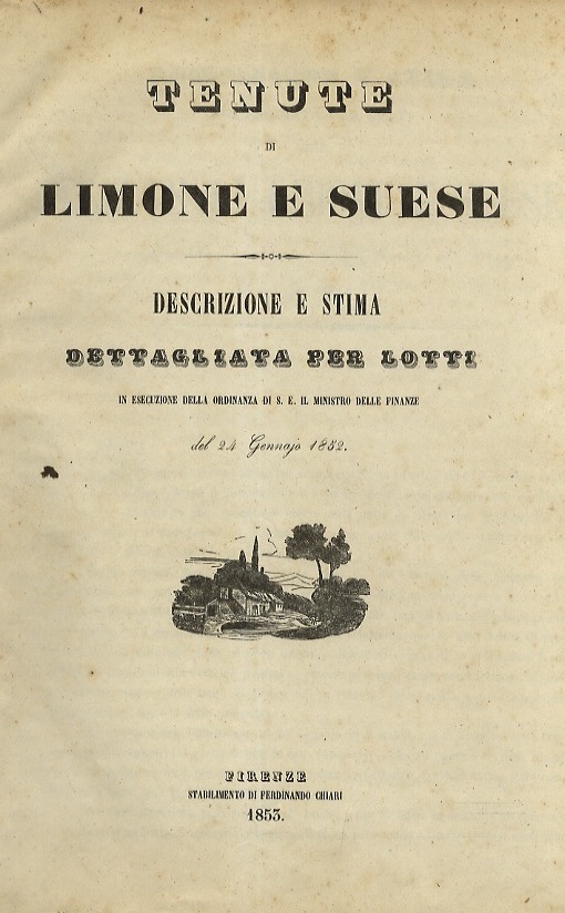 Tenute di Limone e Suese. Descrizione e stima dettagliata per …