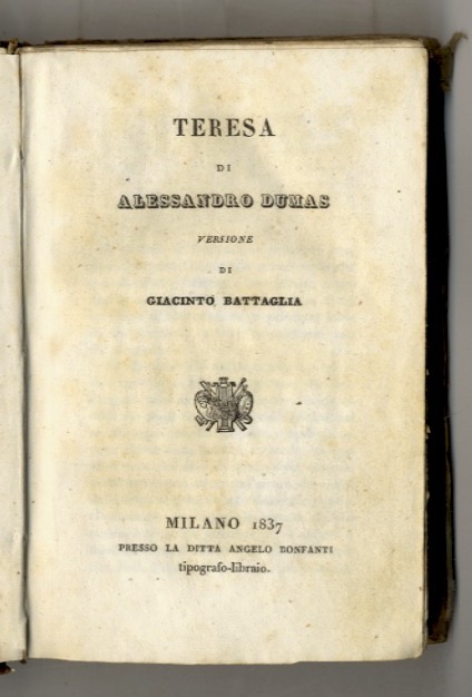 Teresa [.] Versione di Giacinto Battaglia. [Legato con:] [HUGO Victor]. …