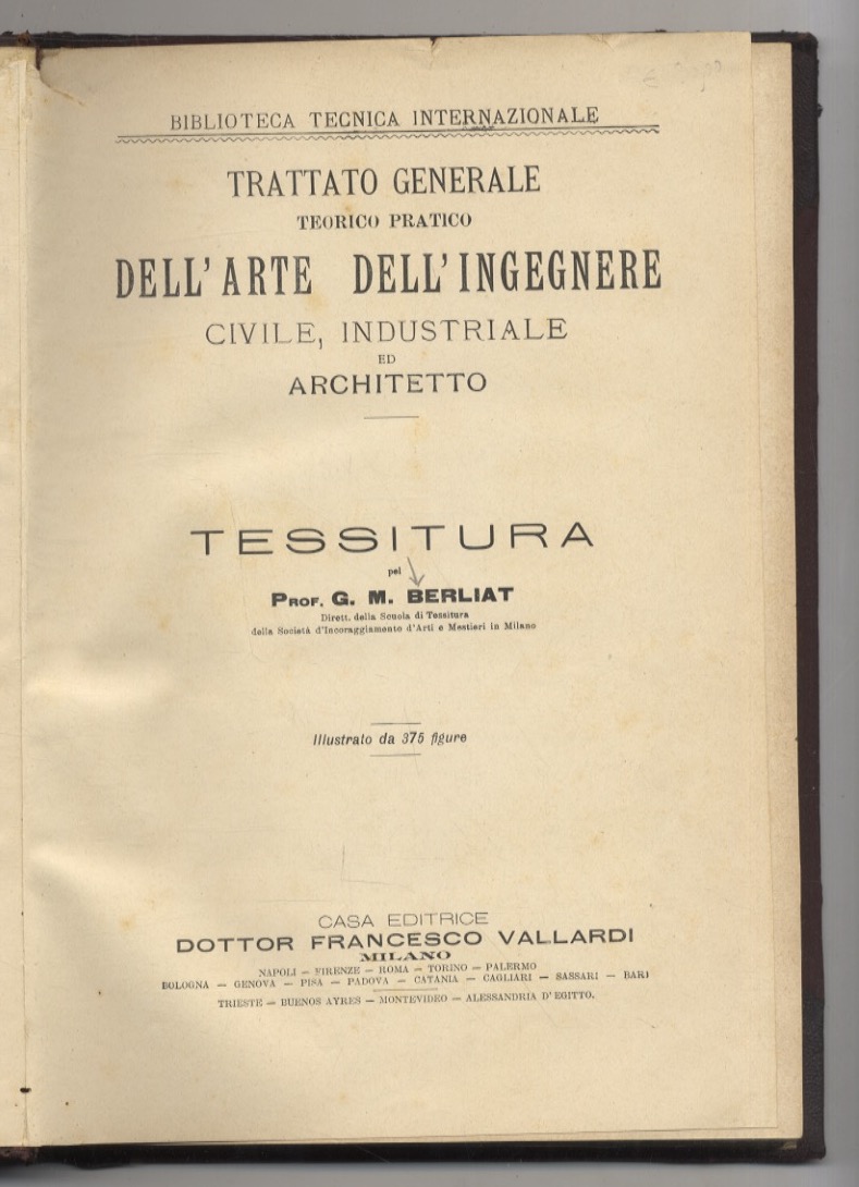 Tessitura. Illustrato da 375 figure.