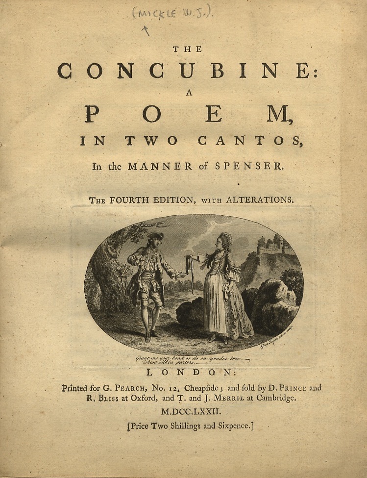 The concubine: a poem in two cantos, in the manner …