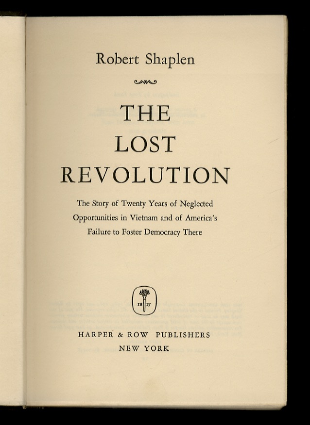 The Lost Revolution. The Story of Twenty Years od negleted …