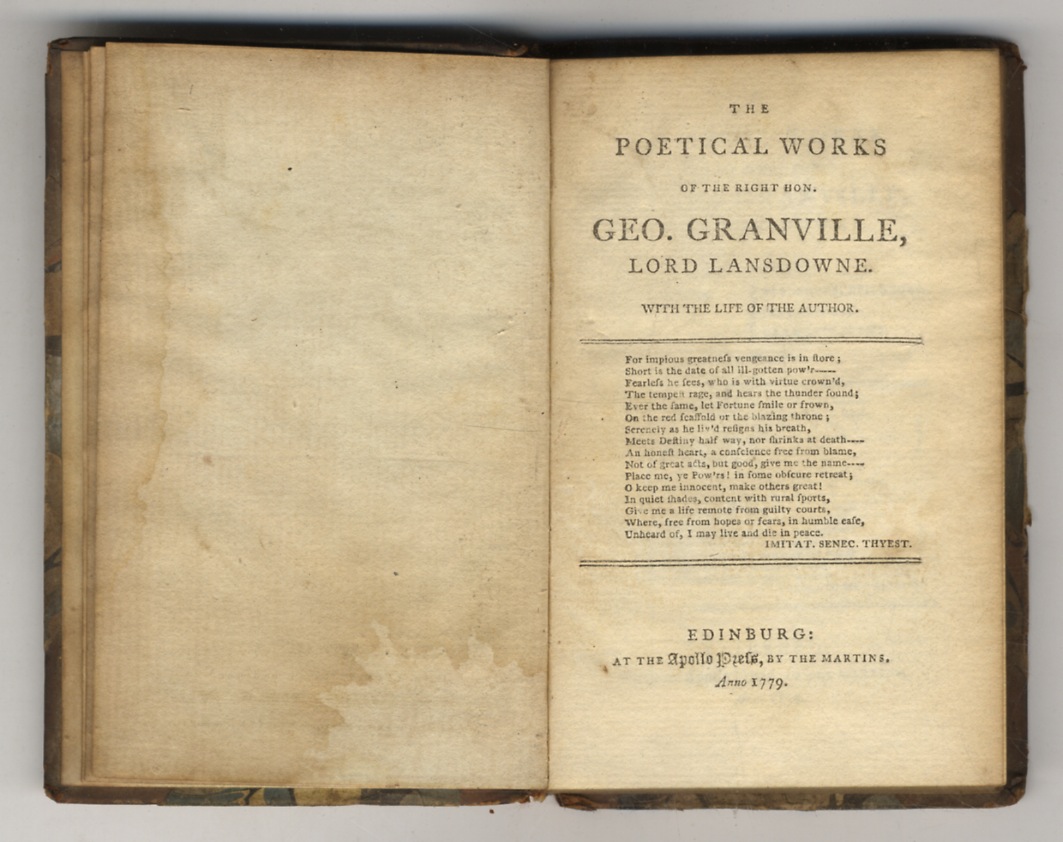The Poetical Works (.) Containing his Miscellanies, Epistles, Songs, Prologues, …