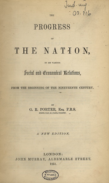 The progress of the Nation, in its various Social and …