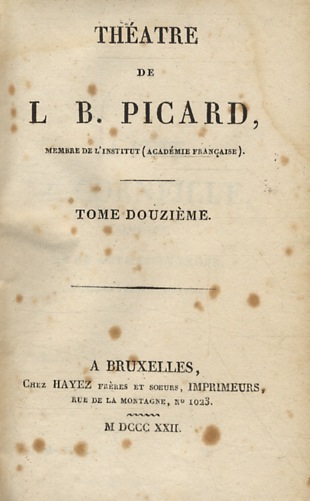 Théatre de L.B. Picard. Tome douzième.