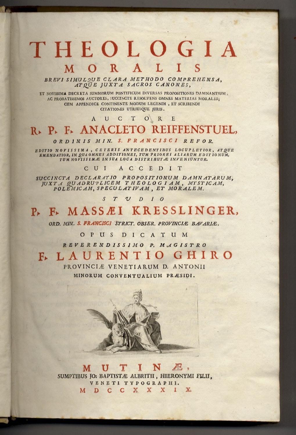 Theologia Moralis brevi simulque clara methodo comprehensa atque juxta sacros …