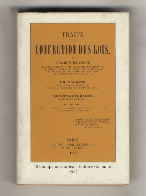 Traite de la confection des lois, ou examen raisonne des …