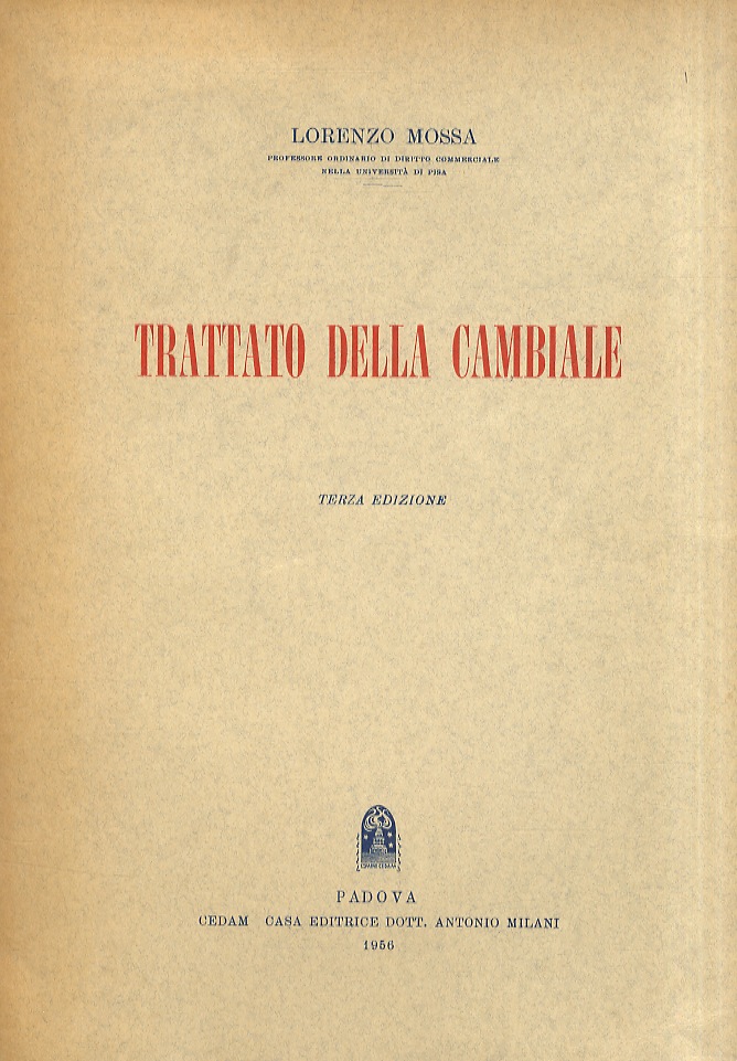 Trattato della cambiale.