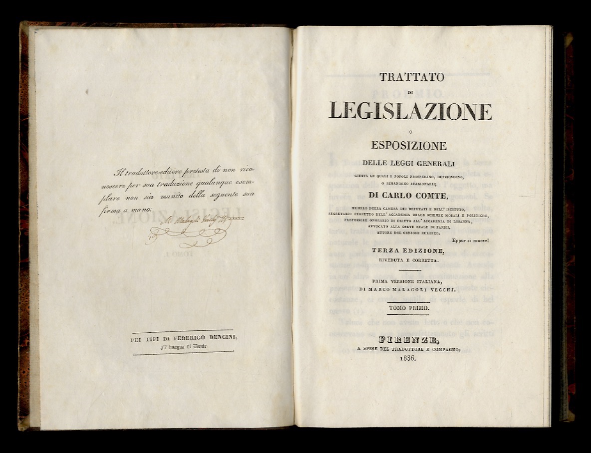 Trattato di legislazione o esposizione delle leggi generali giusta le …
