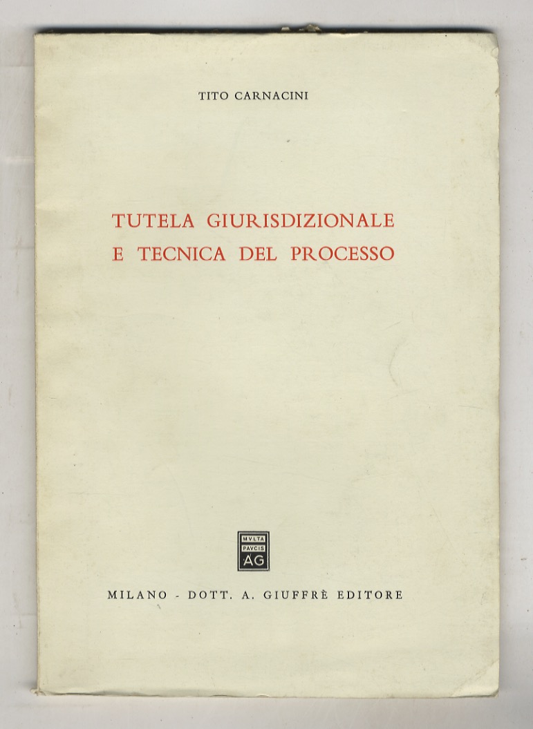 Tutela giurisdizionale e tecnica del processo.