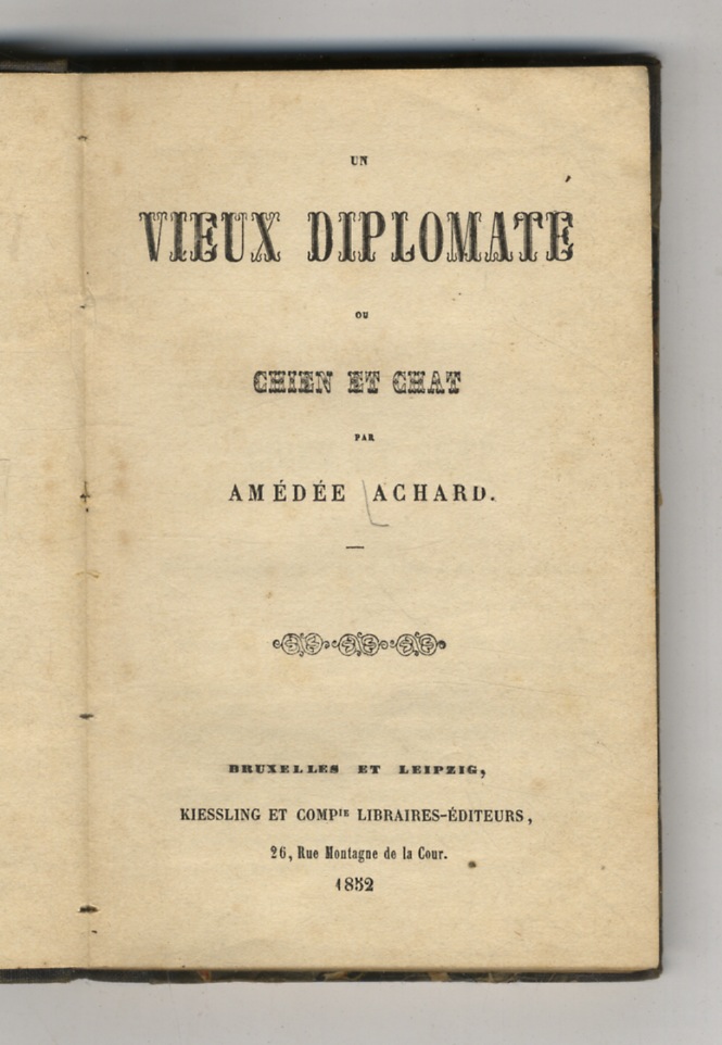 Un vieux diplomate ou chien et chat.
