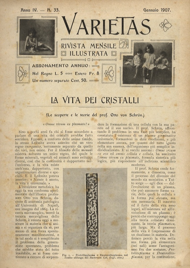 Varietas. Casa e famiglia. Rivista mensile illustrata. Diretta da G. …