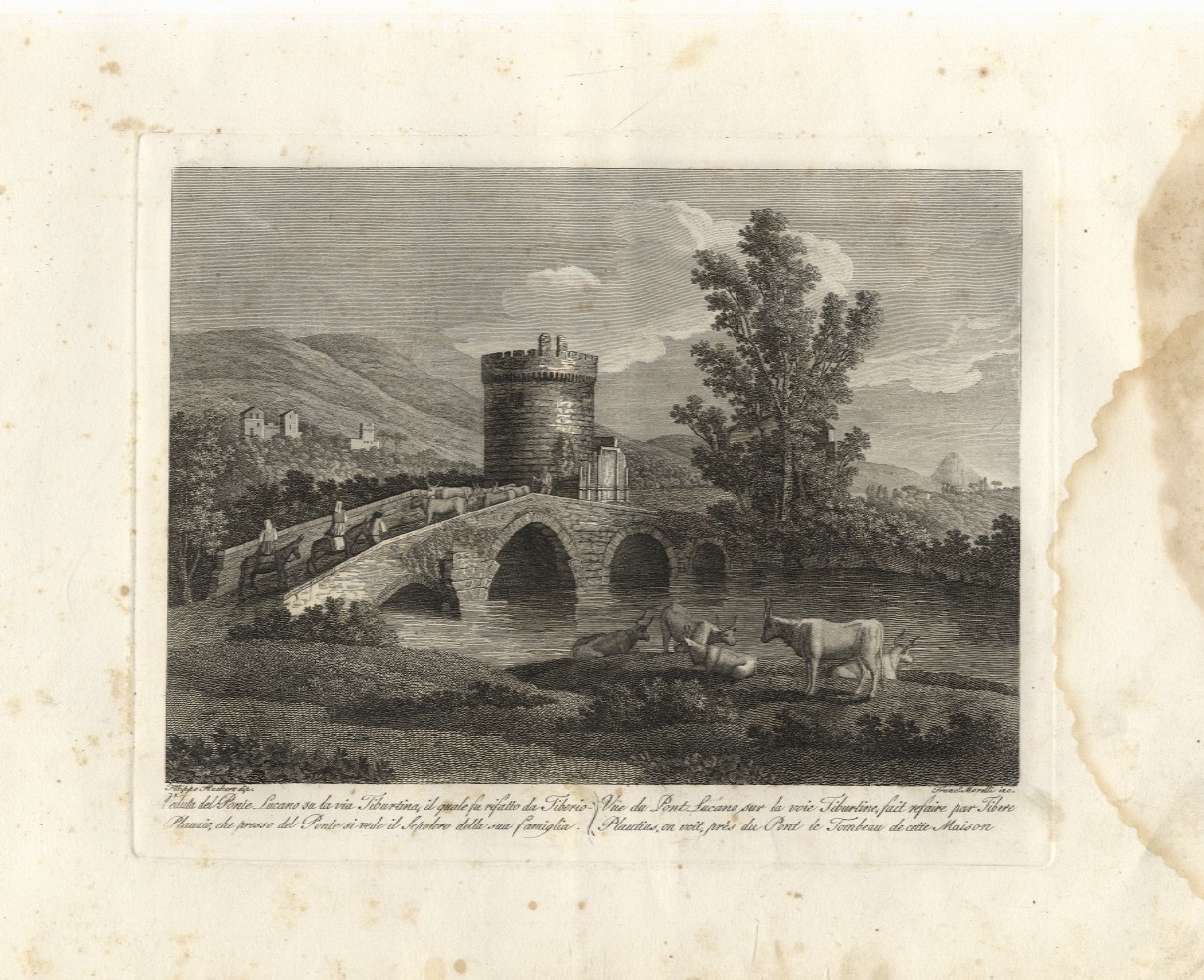 Veduta del Ponte Lucano su la via Tiburtina [.].