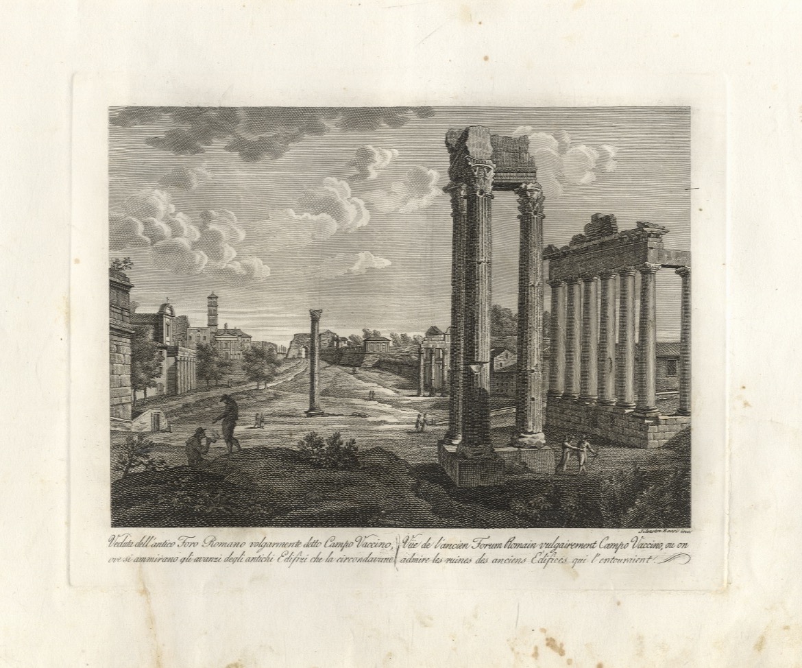 Veduta dell'antico foro romano volgarmente detto Campo Vaccino.