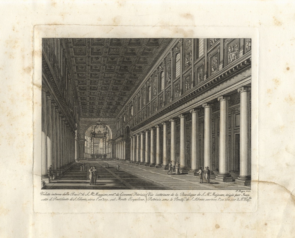 Veduta interna della Basil.a di S. Maria Maggiore [.].