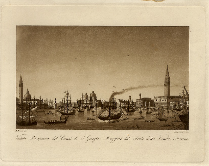 Veduta prospettica del Canal di S. Giorgio Maggiore dal Ponte …
