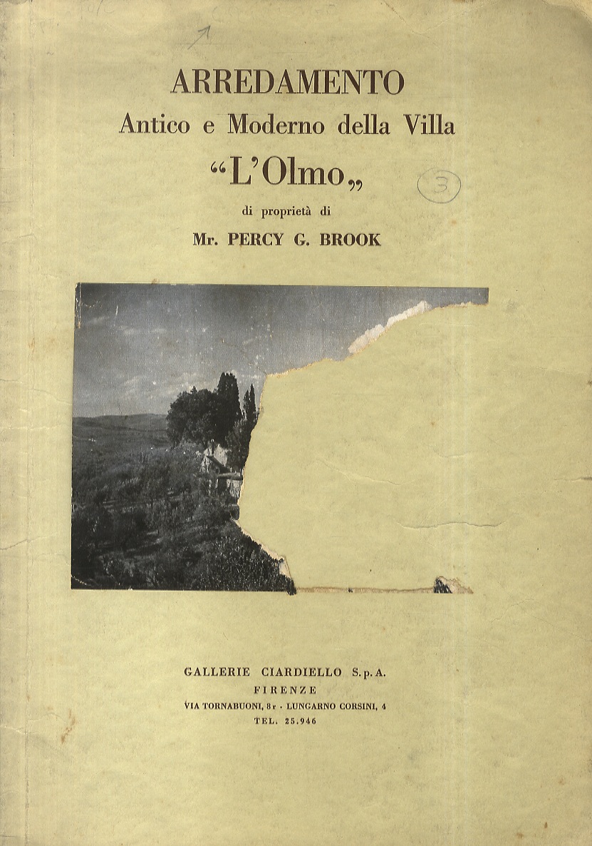 Vendita all'asta dell'Arredamento antico e moderno della Villa l'Olmo di …