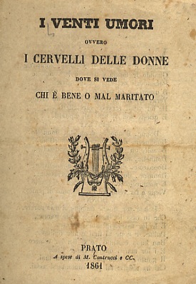 VENTI (I) umori, ovvero i cervelli delle donne dove si …