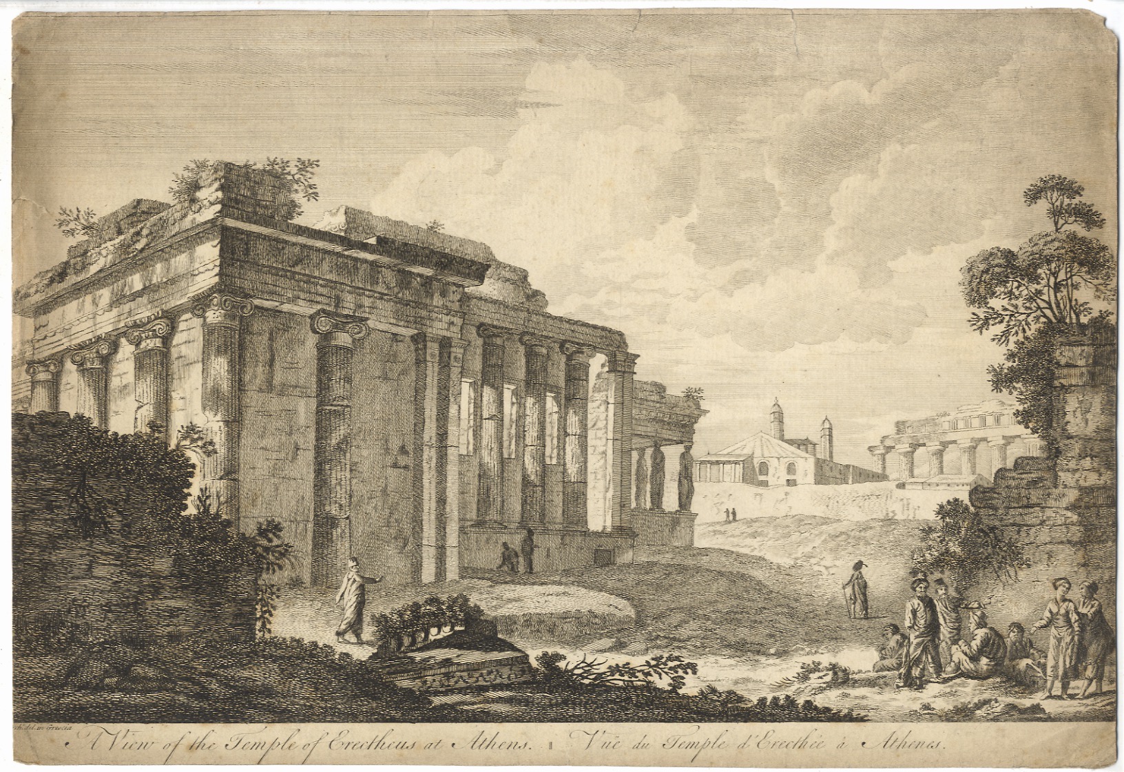 VIEW (A) of the Temple of Erectheus at Athens / …