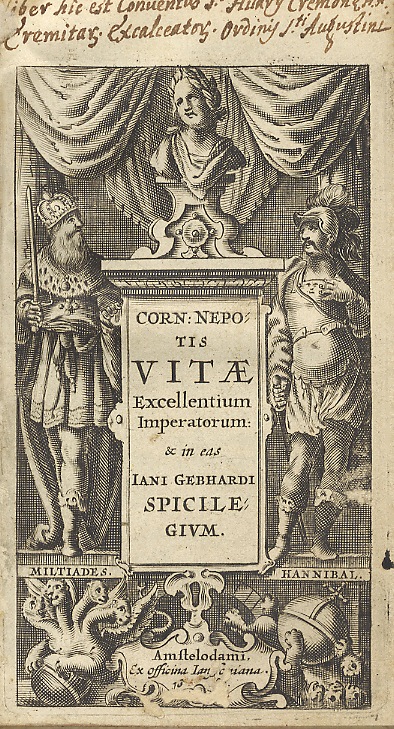 Vitae Excellentium Imperatorum & in eas Iani Gebhardi Spicilegium.