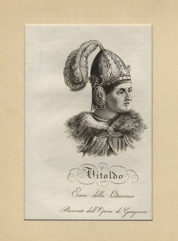 Vitoldo, Eroe della Lituania. Ricavato dall'opera di Guagnini. (Ritratto a …