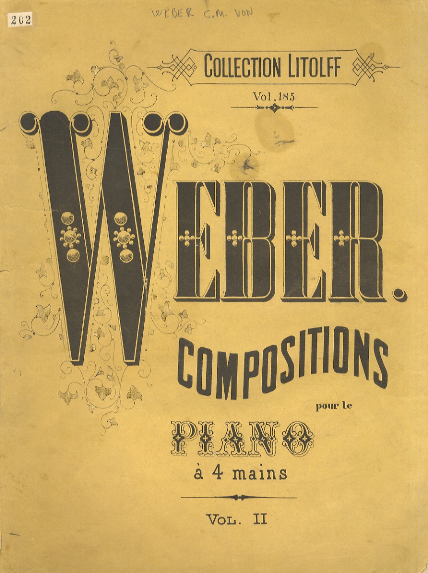 Weber conpositions pour le piano à 4 mains. Vol. II.