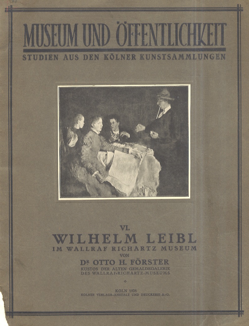 Wilhelm Leibl im Wallraf - Richartz - Museum.