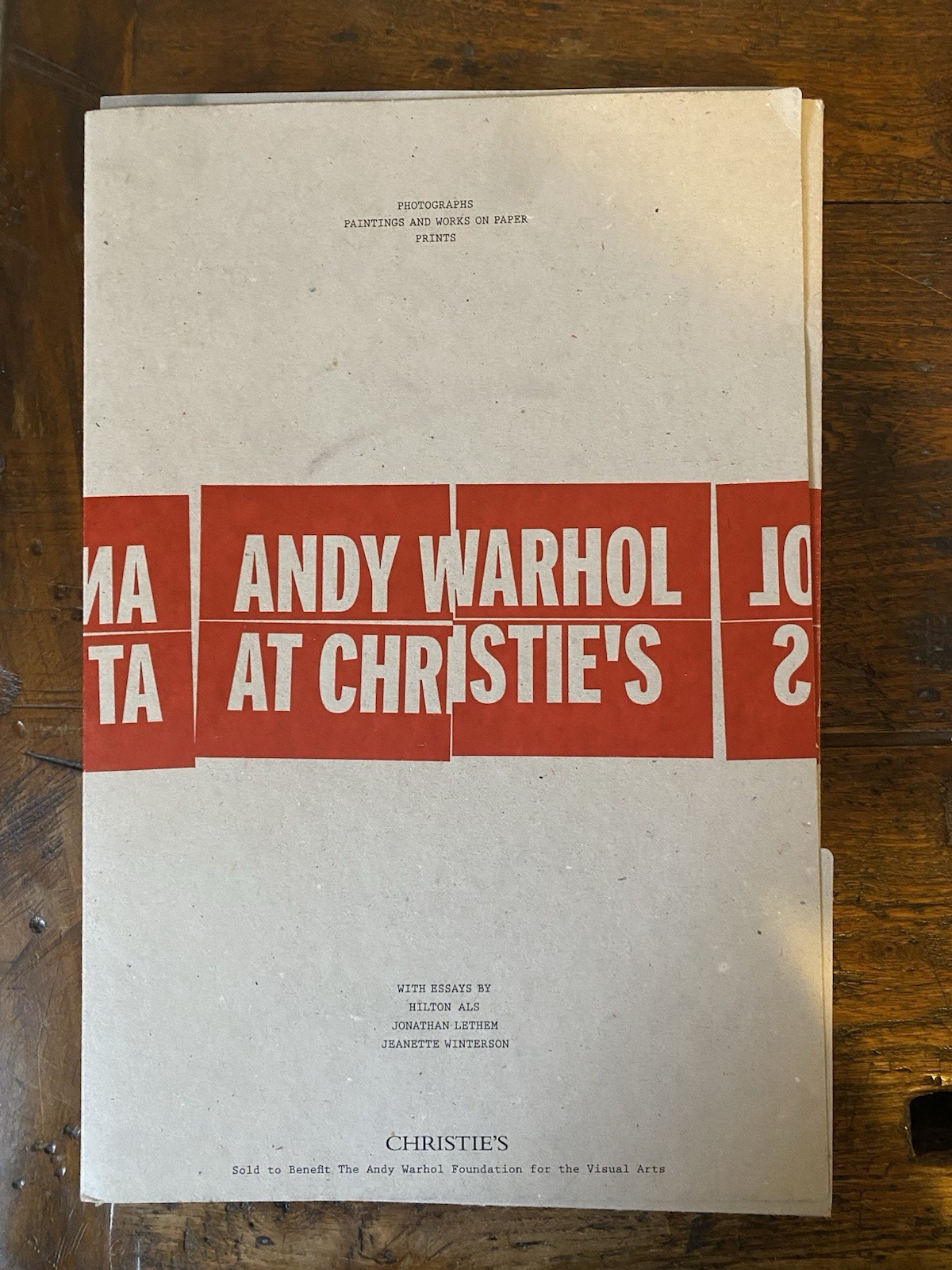 AA.VV. Andy Warhol at Christie's New York 2012