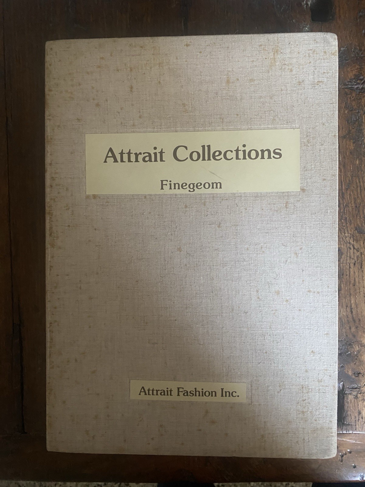 AA.VV. Attrait Collections Finegeom Osaka Attrait Fashion 1988