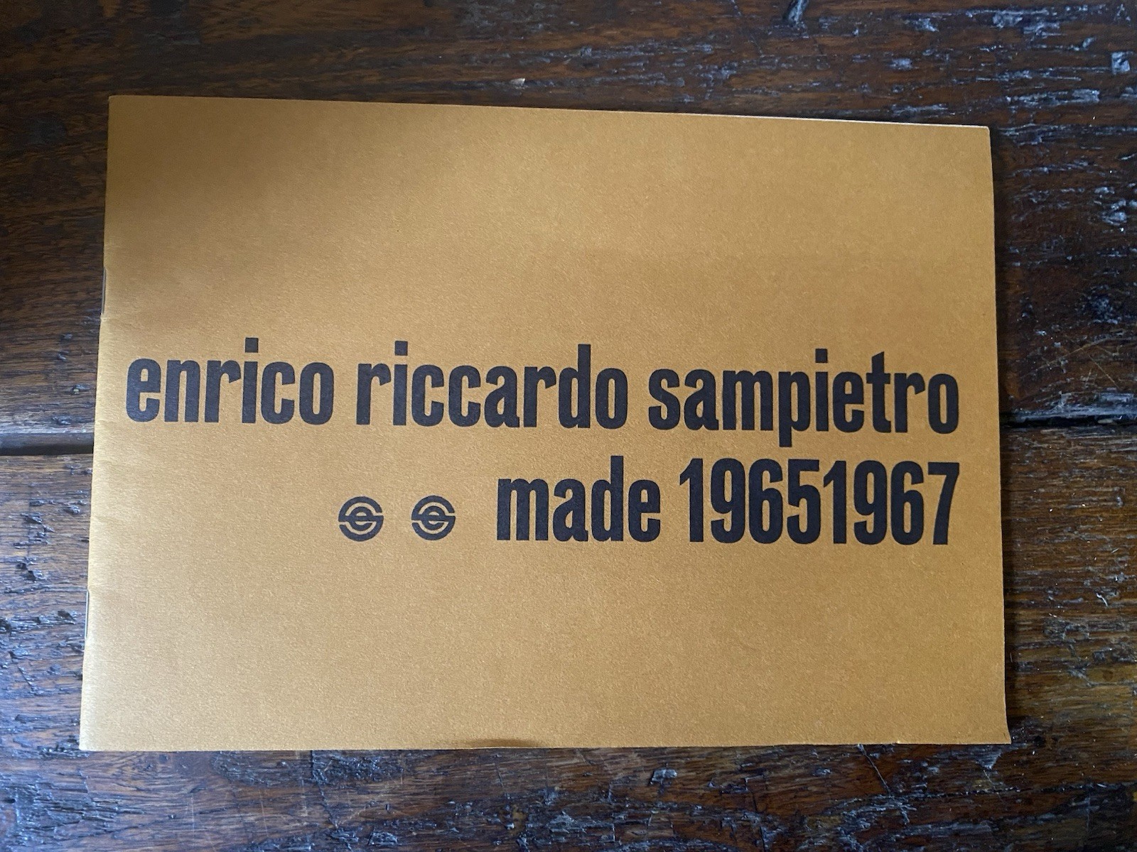 AA.VV. Enrico Riccardo Sampietro made 1965 1967 Prato Pasian 2012