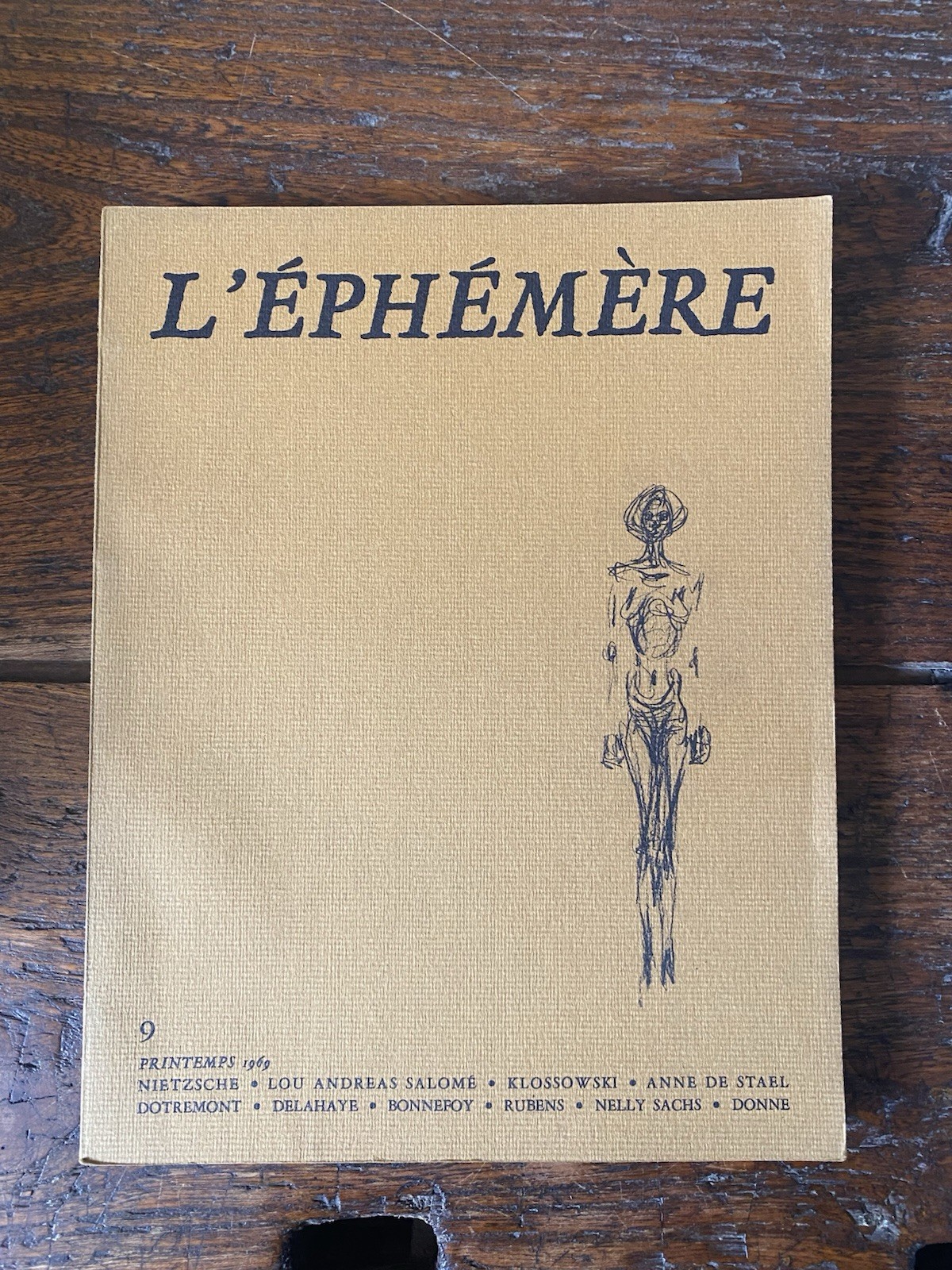 AA.VV. L'éphémère n. 9 1969 Paris Editions de la Fondation …