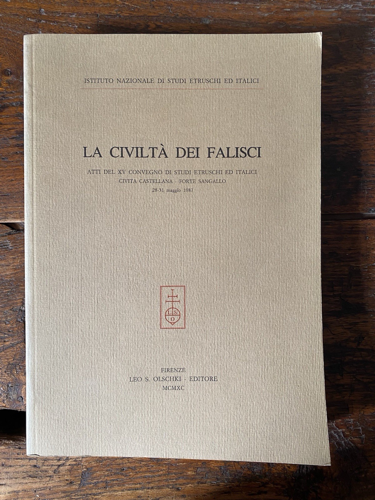 AA.VV. La civiltà dei Falisci Firenze Olschki 1990