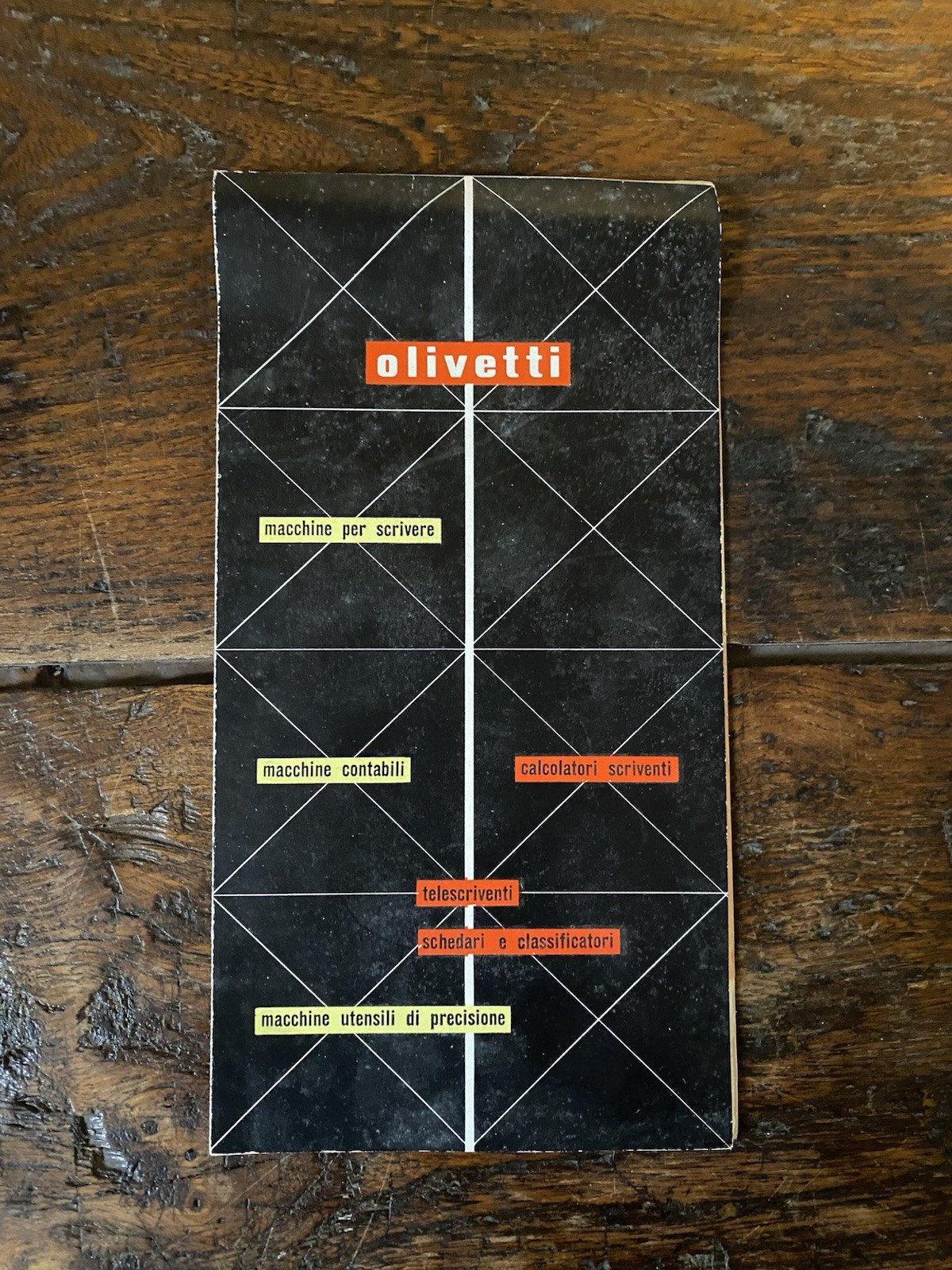 AA.VV. Olivetti Depliant pubblicitario Macchine per scrivere Milano s.d. (1954)