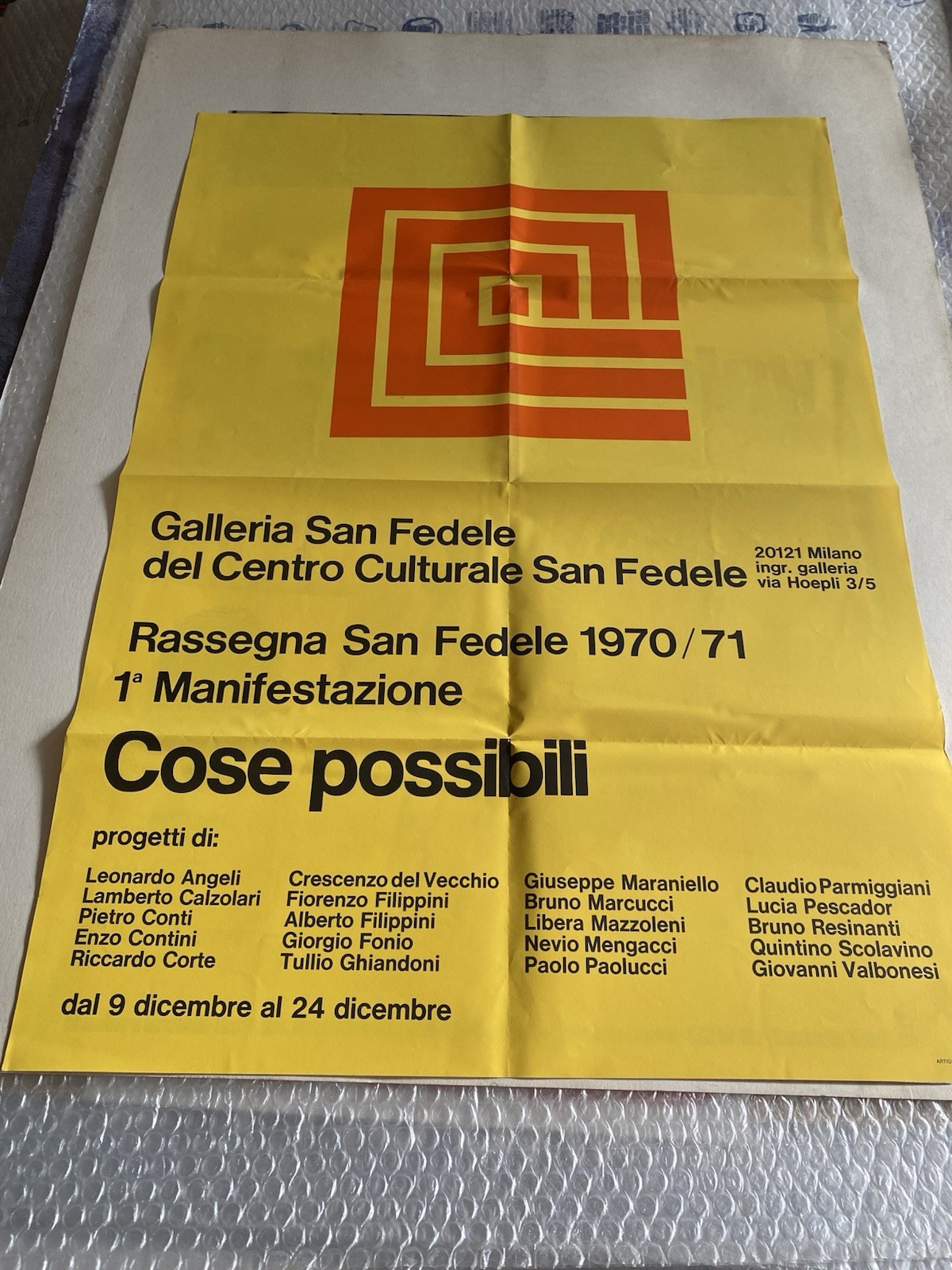 AA.VV. Poster / Manifesto 70 x 50 cm. Cose possibili …