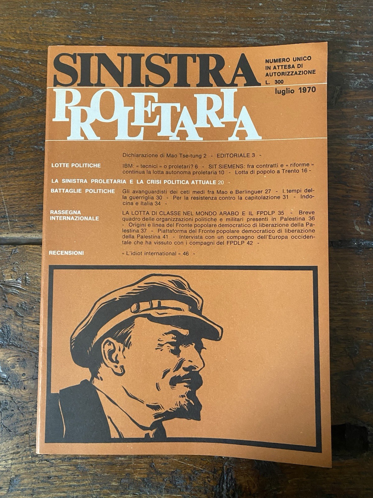 AA.VV. Sinistra proletaria Numero unico in attesa autorizzazione Edizioni Sapere