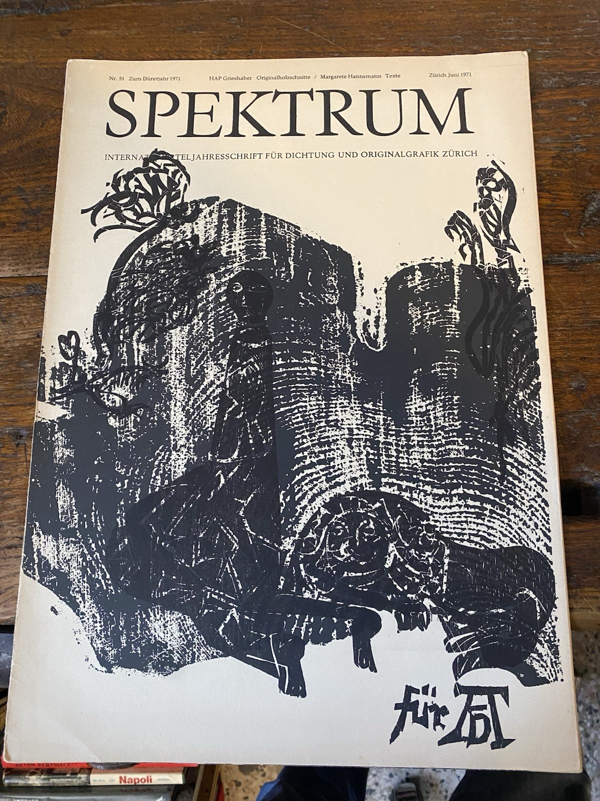 AA.VV. Spektrum Nr. 51 Zurich Juni 1971