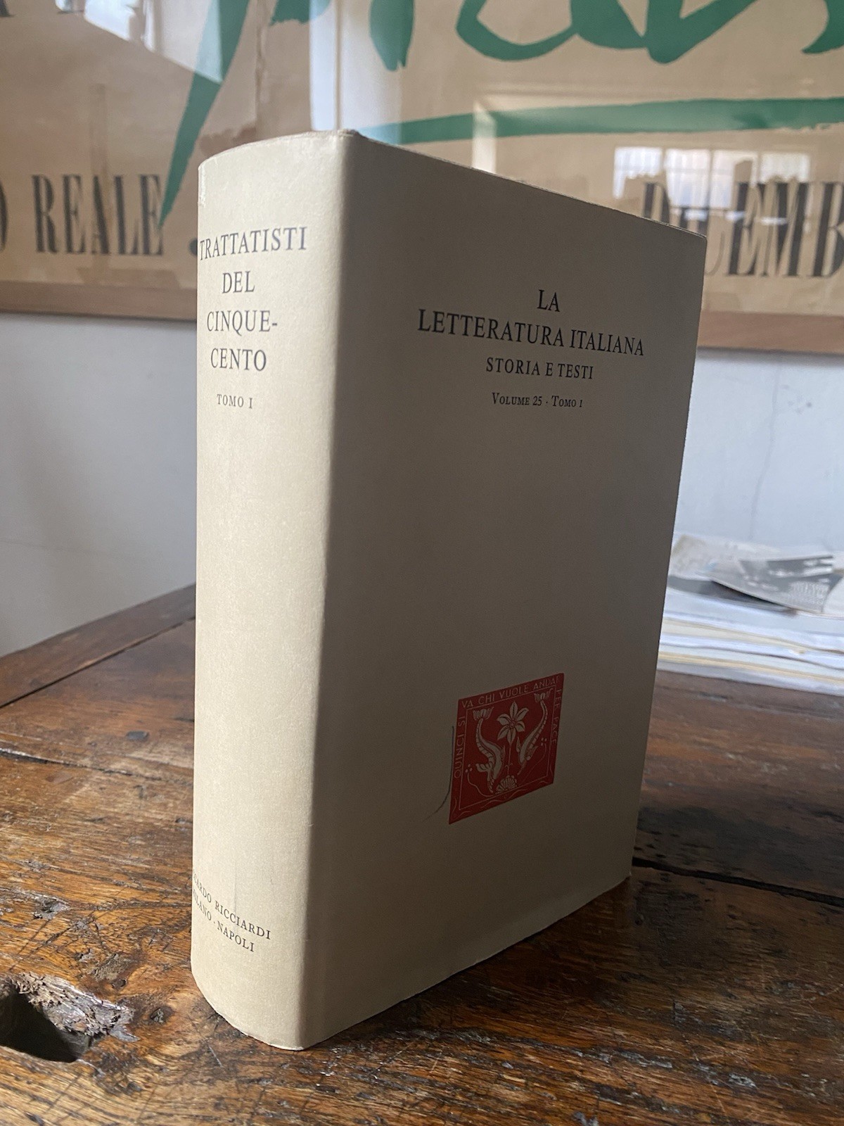 AA.VV. Trattatisti del Cinquecento Tomo I Milano - Napoli Ricciardi …