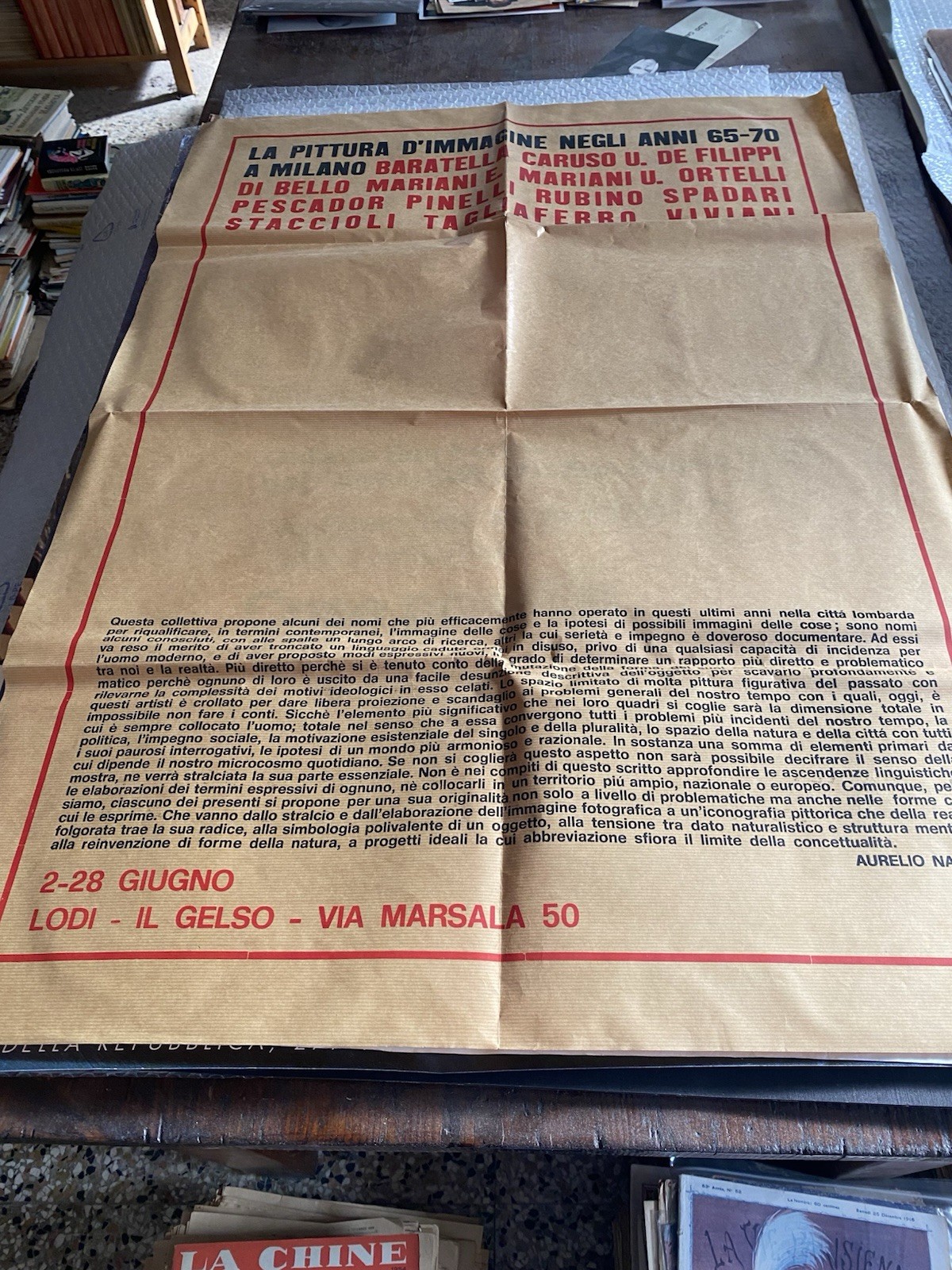 AAVV Poster / Manifesto 97x70 cm La pittura d'immagine degli …