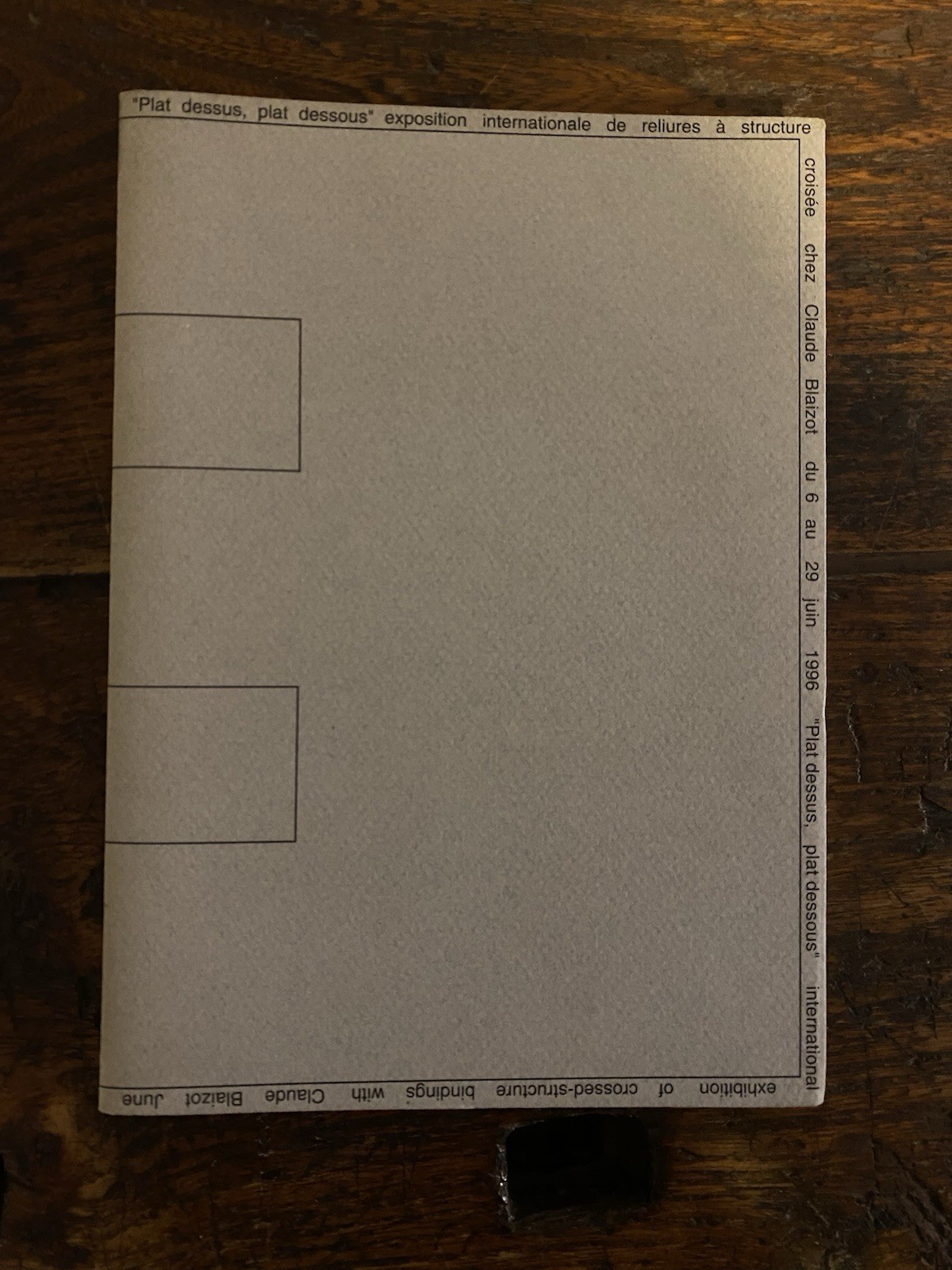 Arregui Carmencho Evrard Sun Plat dessus, plat dessous Paris Blaizot …