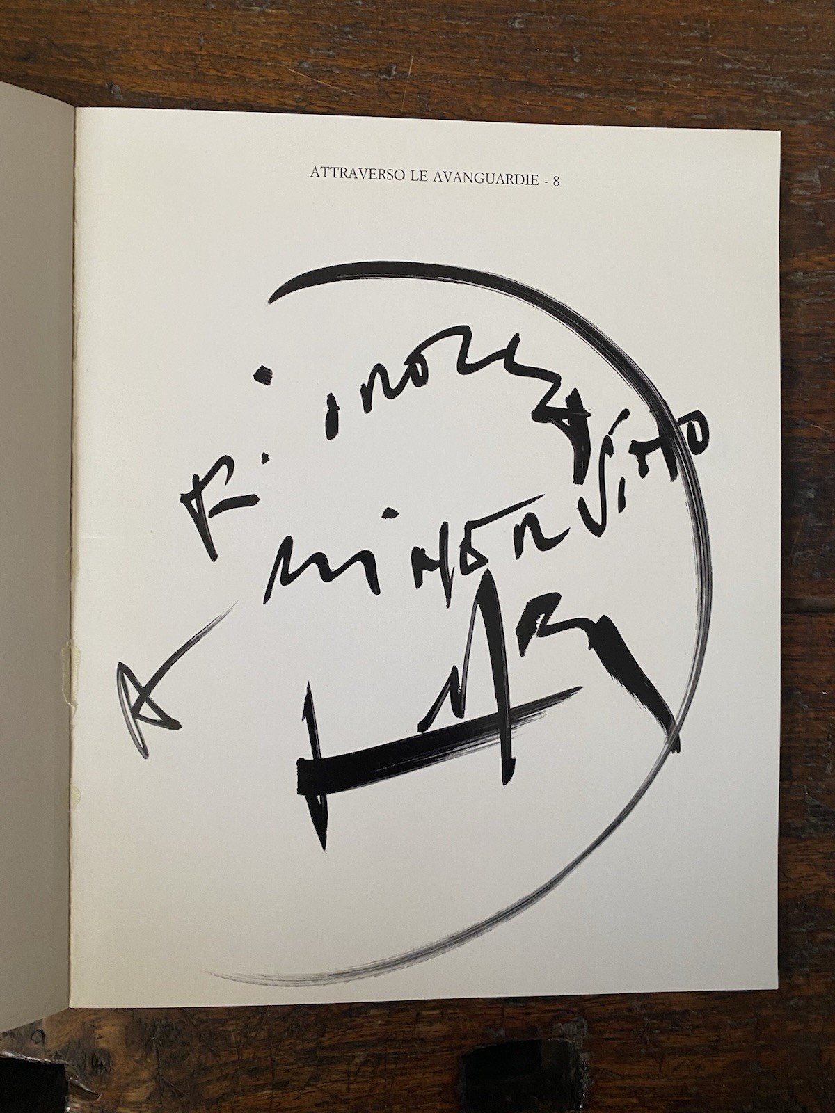 Autografato Vedova Parma Galleria d'Arte Niccoli 1986